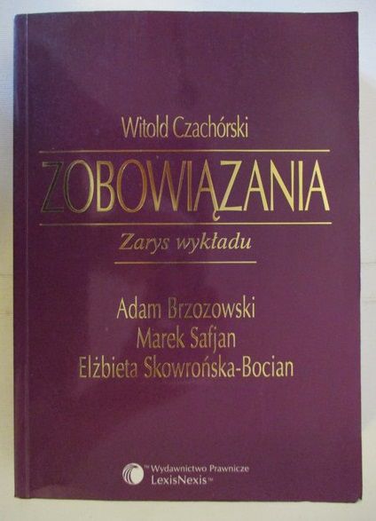 Zobowiązania: zarys wykładu