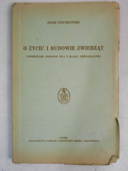O życiu i budowie zwierząt, 1937 r.