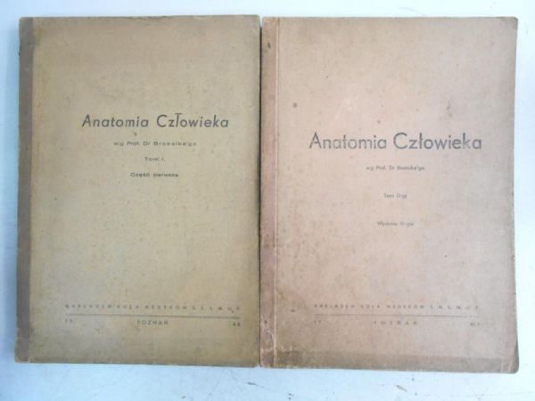Anatomia człowieka, Tom I-II, 1949 r.