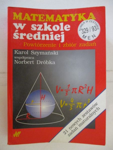 Matematyka w szkole średniej