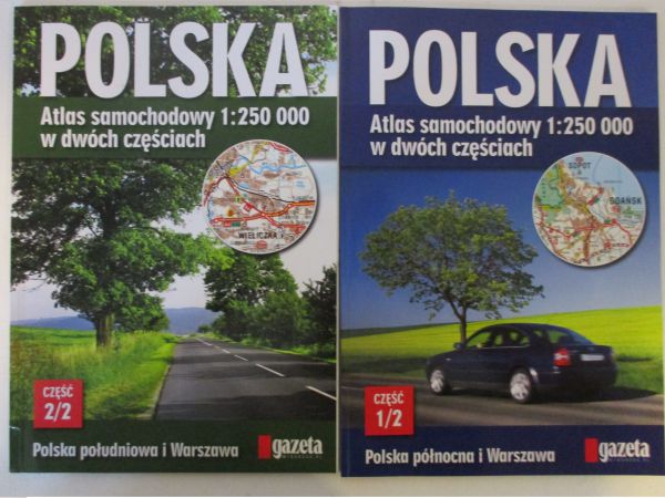 Polska. Atlas samochodowy 1:250000 w dwóch częściach