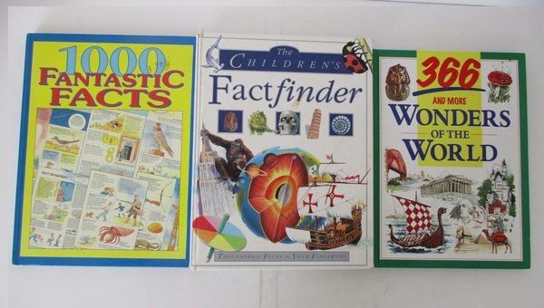 1000 fantastic facts / 366 and more Wonders of the World / Factfinder, 3 książki