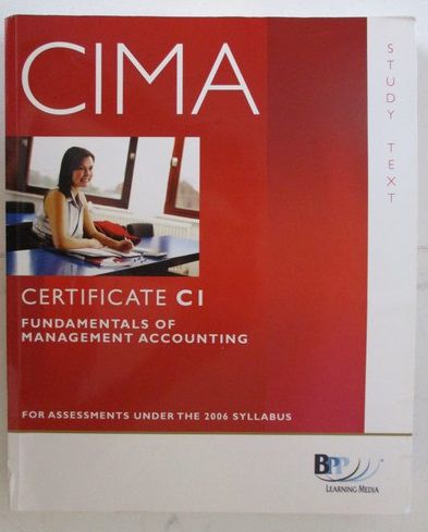 CIMA. Certificate C1 Fundamentals of financial accouning