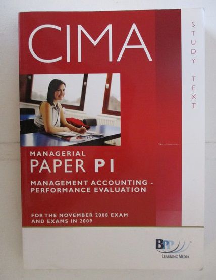 CIMA managerial level. Paper P1, Management accounting performance evaluation.