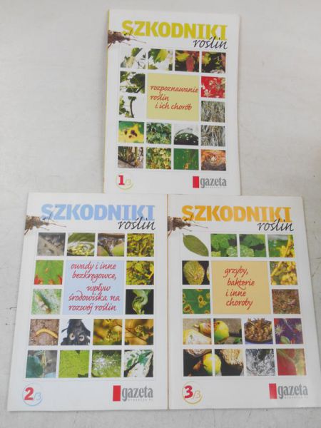 Szkodniki roślin, 3 książki