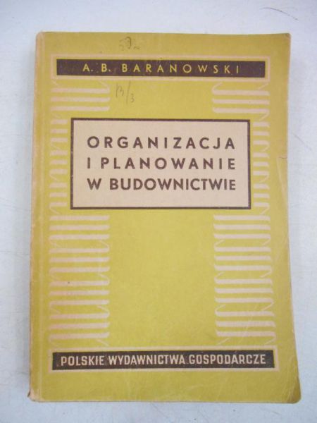 Organizacja i planowanie w budownictwie