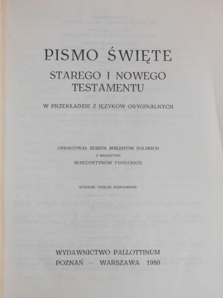 Pismo Święte Starego i Nowego Testamentu