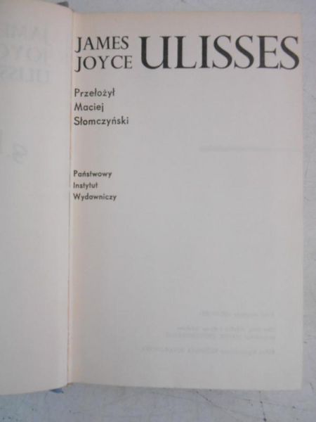 Joyce James - Ulisses