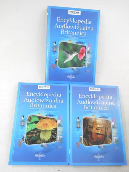 Encyklopedia audiowizualna Britannica - 3 książki