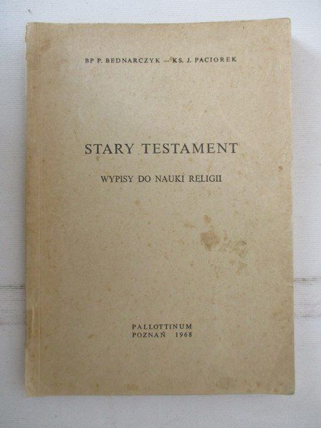 Stary Testament. Wpisy do nauki religii
