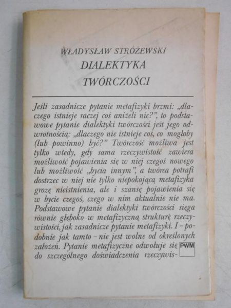 Strózewski  - Dialektyka twórczości
