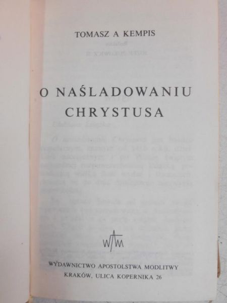 O naśladowaniu Chrystusa