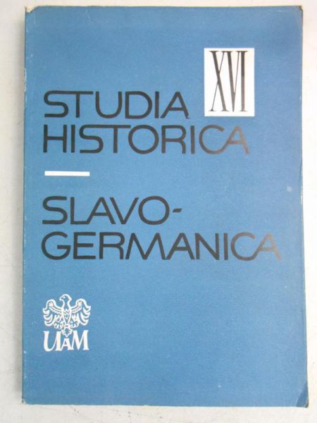 Studia Historica, Slavo-Germanica, tom 16