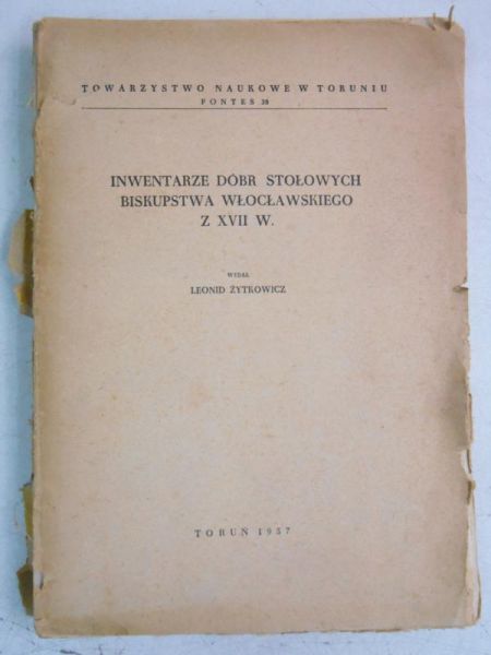 Inwentarze dóbr stołowych biskupstwa włocławskiego z XVII w.