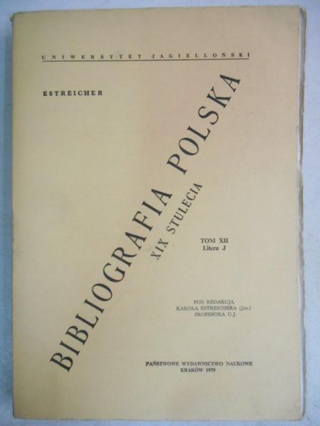 Bibliografia Polska XIX stulecia, tom 12