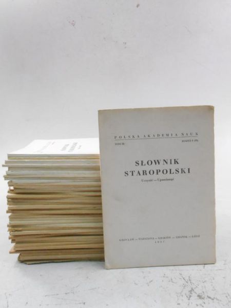 Stanislaw - Słownik Staropolski. 41 zeszytów