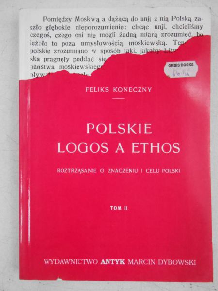 Polskie Logos a Ethos, tom II, reprint z 1921 r.