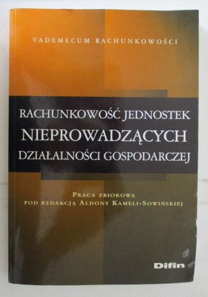 Rachunkowość jednostek nieprowadzących działalności gospodarczej