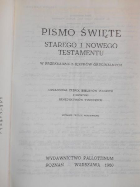 Pismo Święte Starego i Nowego Testamentu