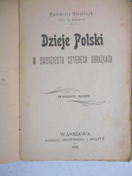 Dzieje Polski w dwudziestu czterech obrazkach, 1898 r.