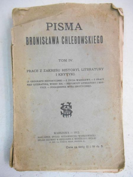 Pisma, Tom IV, 1912 r.