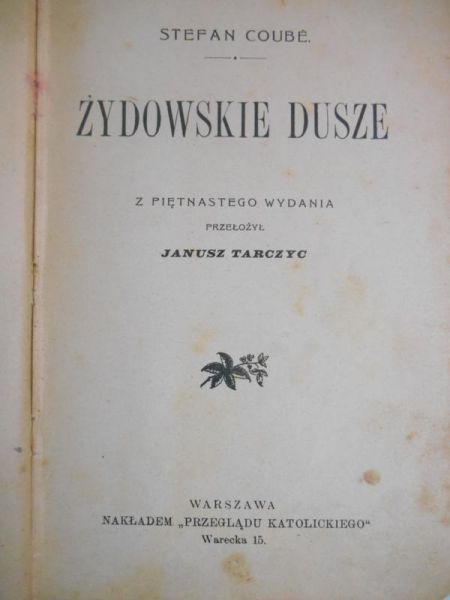 Coube Stefan - Żydowskie dusze, ok. 1925 r.
