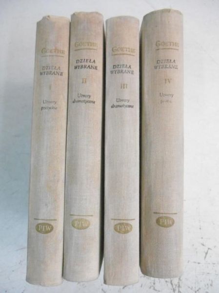 Goethe Jan Wolfgang - Dzieła wybrane, Tom I-IV