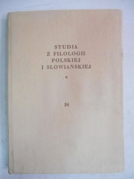 Studia z filologii polskiej i słowiańskiej