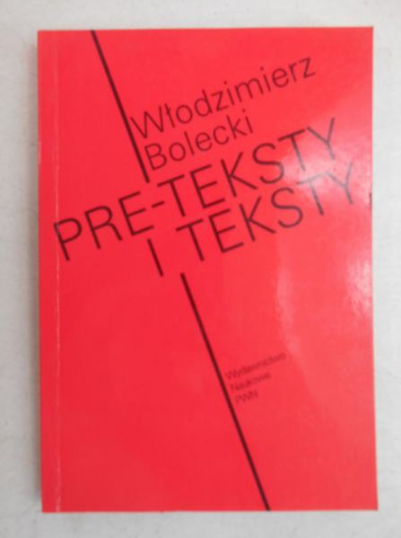 Pre-teksty i teksty