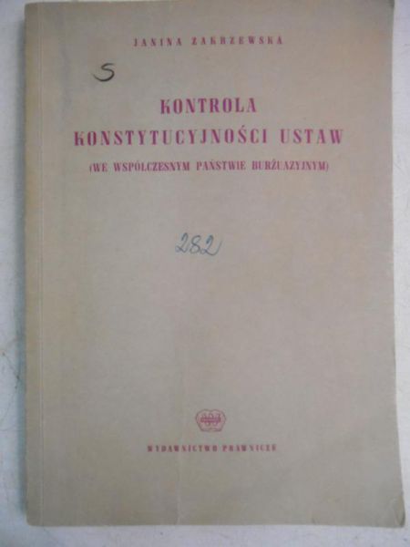 Kontrola konstytucyjności ustaw