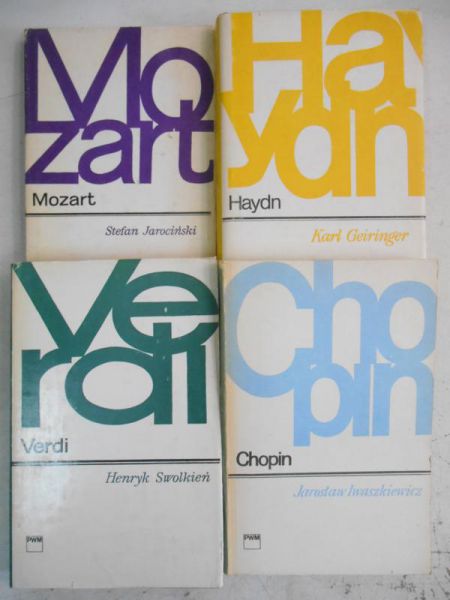 Haydn / Chopin / Mozart / Verdi, 4 książki