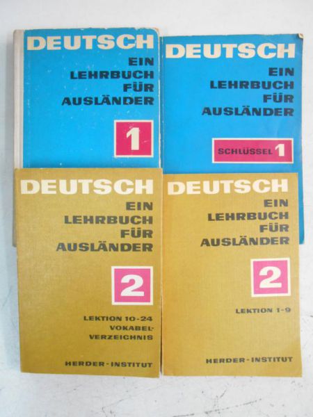 Deutsch. Ein Lehrbuch fur Asulander, 4 ksiażki