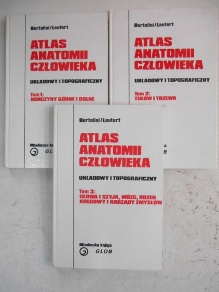 Bertolini Rolf,   - Atlas anatomii człowieka, Tom I - III