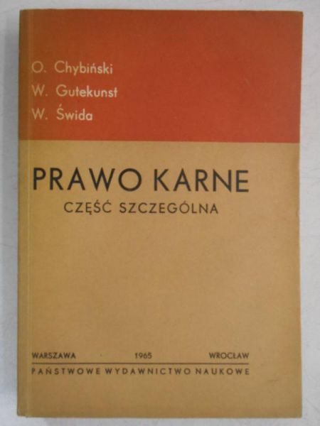 Chybiński O.  - Prawo karne. Część szczególna