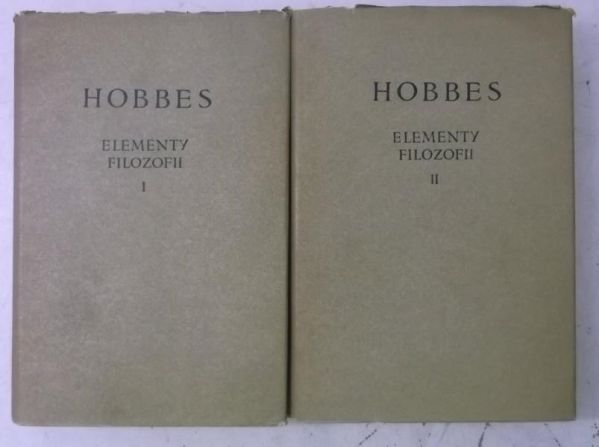 Hobbes Tomasz - Elementy filozofii, Tom I-II, BKF