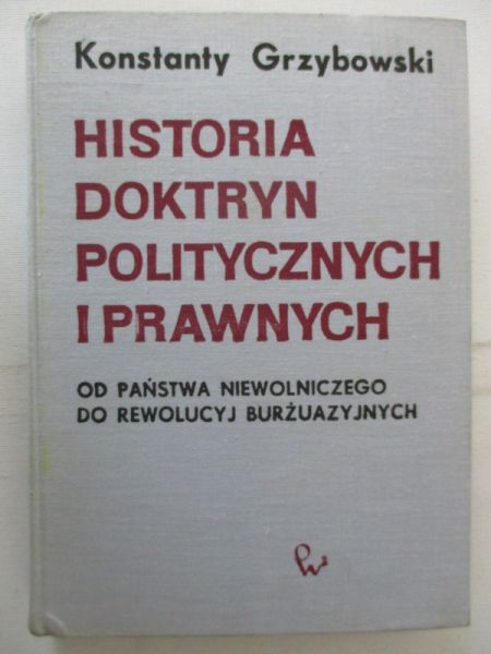 Historia doktryn politycznych i prawnych