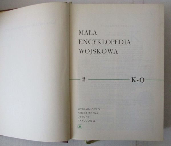 Mała encyklopedia wojskowa, Tomy I-III. Komplet