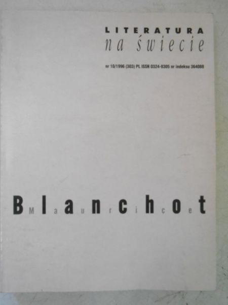 Literatura na świecie nr 10/1996