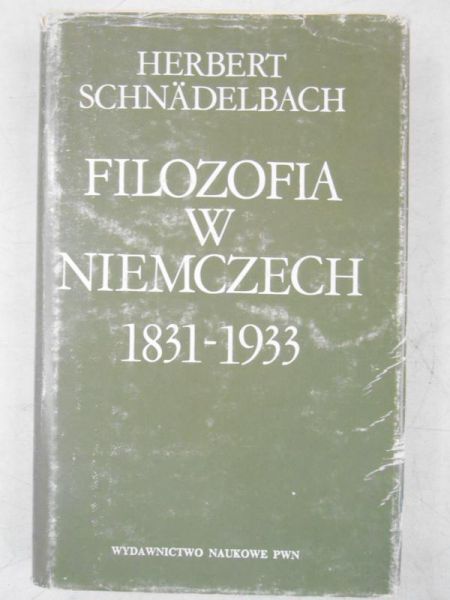 Filozofia w Niemczech 1831-1933