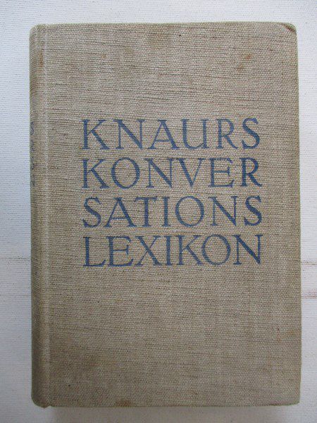 Knaurs Konversations-lexikon, 1932 r.