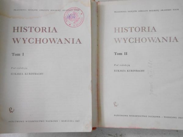 Historia wychowania, Tom I-II