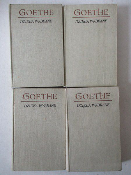 Goethe Jan Wolfgang - Dzieła wybrane, Tomy I-IV