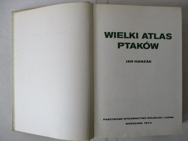 Hanzak Jan - Wielki atlas ptaków