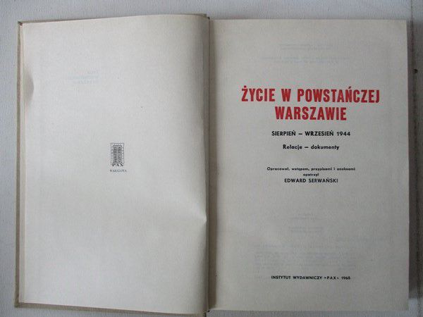 Życie w powstańczej Warszawie