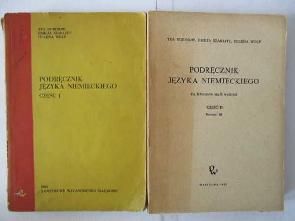 Podręcznik języka niemieckiego, Części I i II
