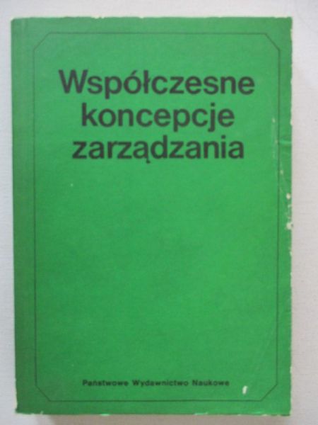 oźmiński    - Współczesne koncepcje zarządzania
