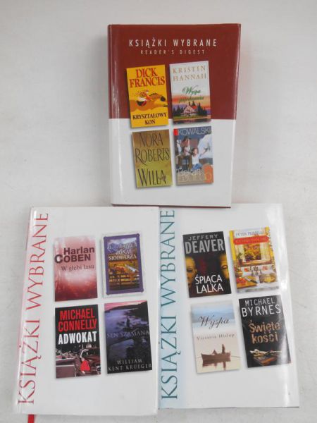 Książki wybrane Reader's Digest, 3 książki
