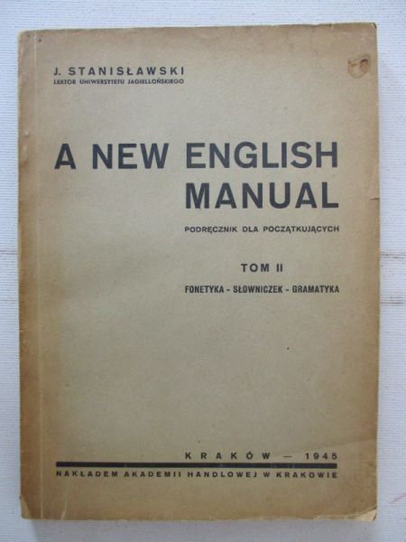A new English Manual, tom II, 1945