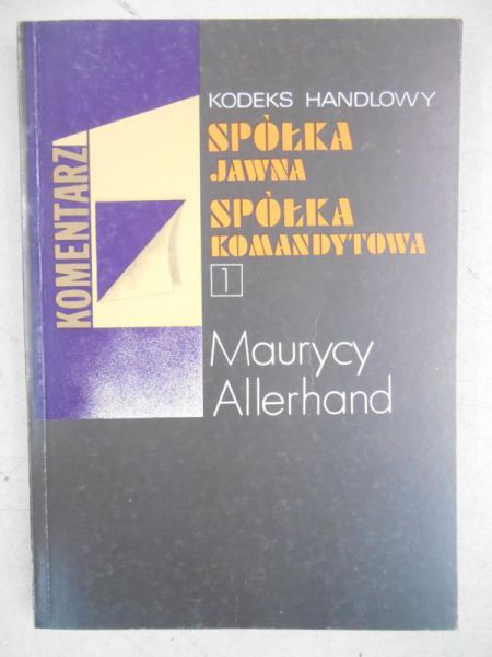 Kodeks handlowy, 1 część
