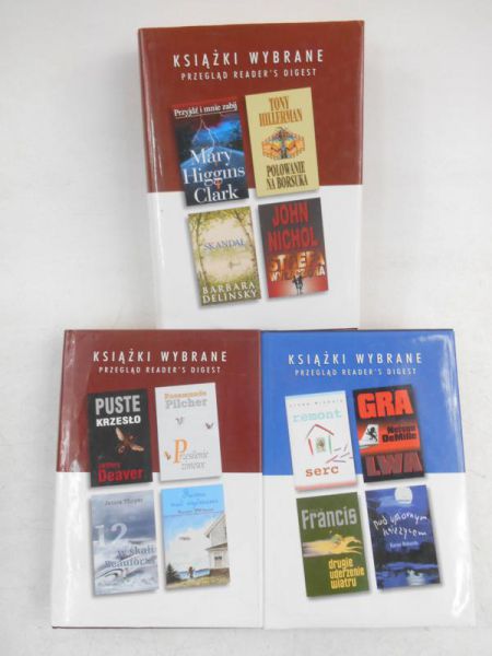Książki wybrane Reader's Digest, 3 książki